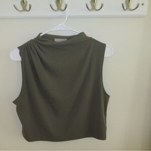H&M Olive Sleeveless Women's Top